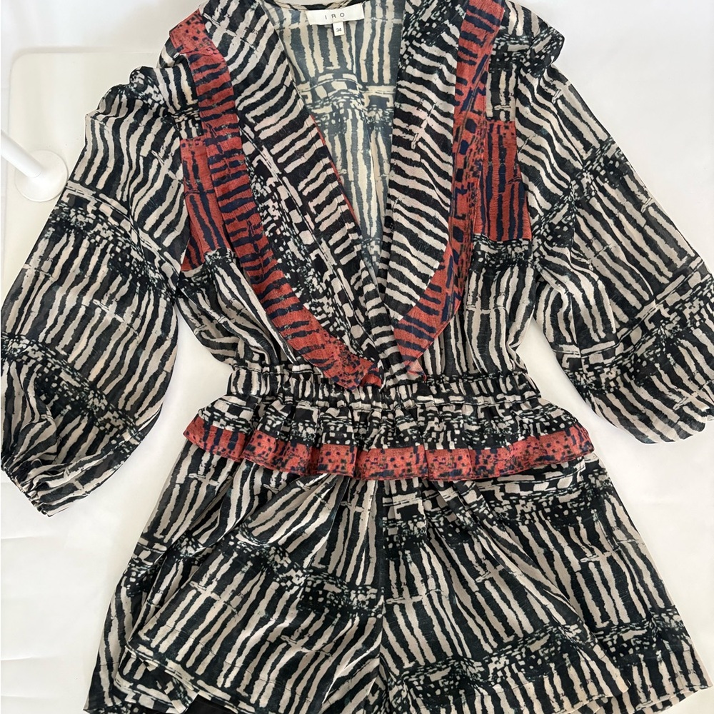 IRO Polaka Printed Romper